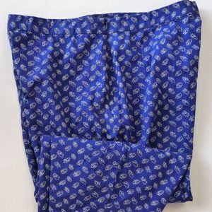 Josephine Chaus sport navy white cropped pants 14